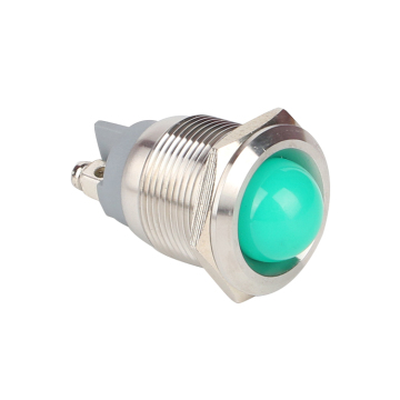 Lampu Indikator LED Tahan Air 19mm - Lampu Sinyal Logam