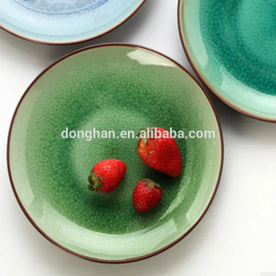 novelty products ceramic cracked ice plate for food