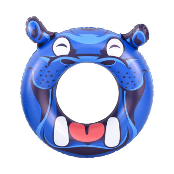 2021 new inflatable tube Lion Hippo swim ring