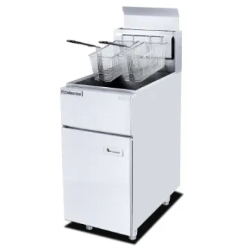 Commercial Use Table Top Stainless Steel Gas Potato Deep Fryer with Per Tank