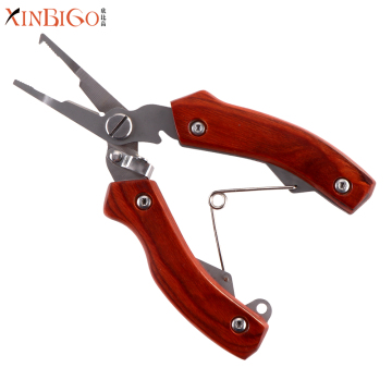 New Style Pakka Wood Handle Fishing Pliers