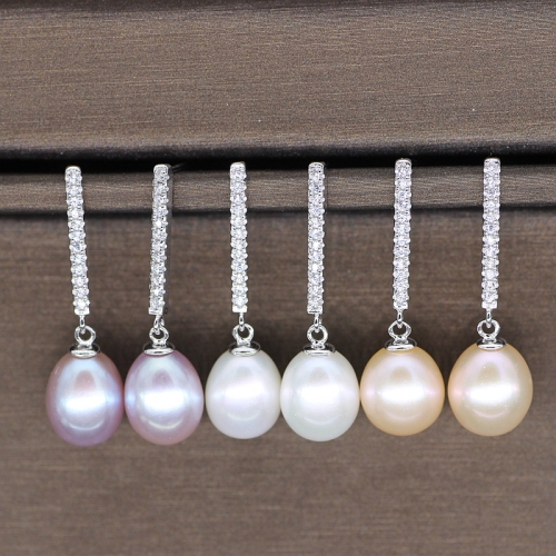 Fashion Hanging Eardrop Freshwater Pearl Earrings Designs