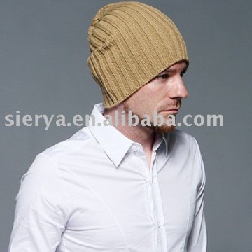 men's cotton knitted baggy cap