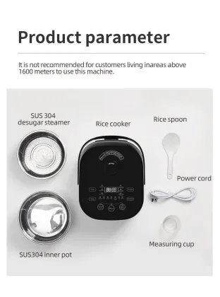 New IH Low Sugar 5L Stainless Steel Rice Cooker & Multicooker