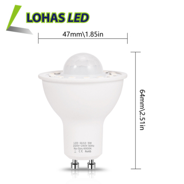 LOHAS PIR Motion Sensor 5W GU10 LED Spotlight Bulb