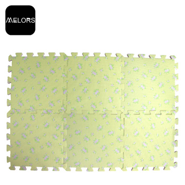 Yellow Flowers Transfer Printing EVA Foam Puzzle Mat