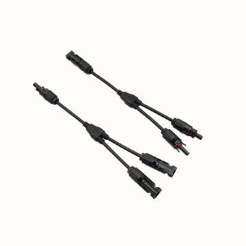 TUV Approved 1x4mm² Tinned Copper XLPO XLPE PV Cable with Y Splitter and PV004 Connector