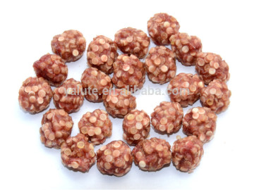 Duck and rawhide balls private label dog snacks