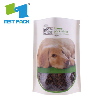 Sac de chien naturel Sac d&#39;emballage de pochettes de nourriture pour chiens