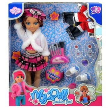 14 inch beautiful doll toys girls with doll accessories