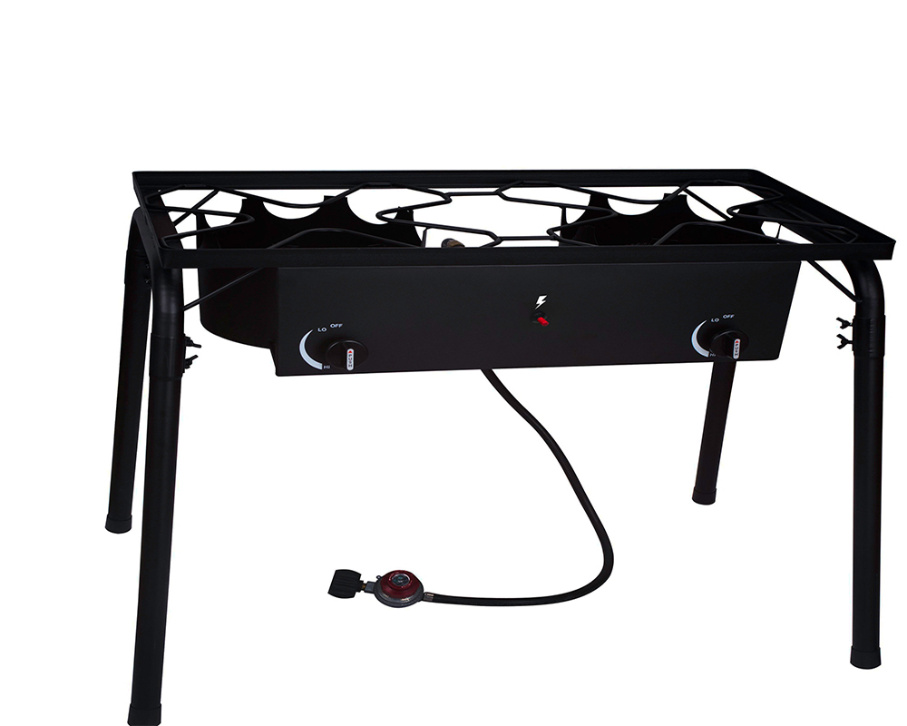 Auto ignition double Outdoor burner stove