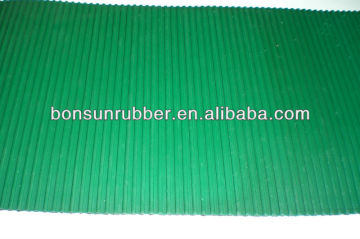 Mixed ribbed rubber mat