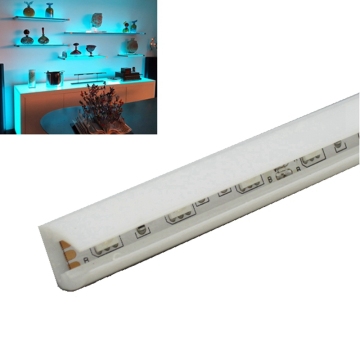 Schmuck zeigt mit LED -Leuchten und RGB -Farbglasregalen