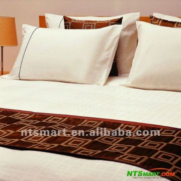 hotel bed linen set, flat sheet, pillow case and duvet cover