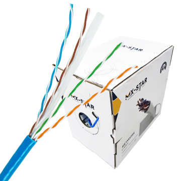Indoor CAT6A Network LAN Cable - Solid Bare Copper Twisted Pair 23AWG UTP 305M