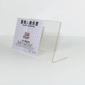 Support acrylique horizontal de menu de document de bureau clair