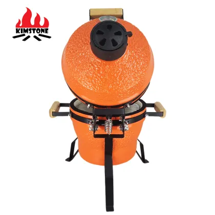 KIMSTONE Charcoal BBQ Kamado Smoker - Ceramic Mini Outdoor Grill