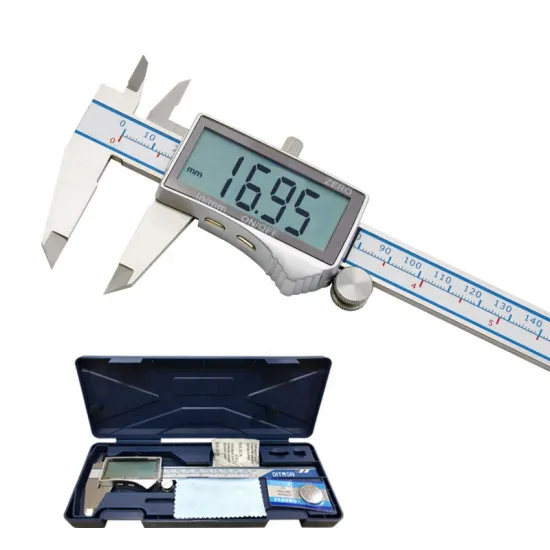 Digital Vernier Calipers with Large LCD Screen - Metal Micrometer Stainless Steel Ruler