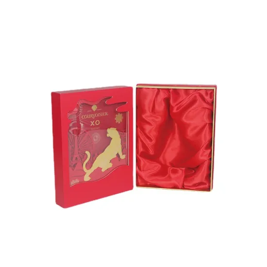New Year Packaging Paper Gift Box with windows