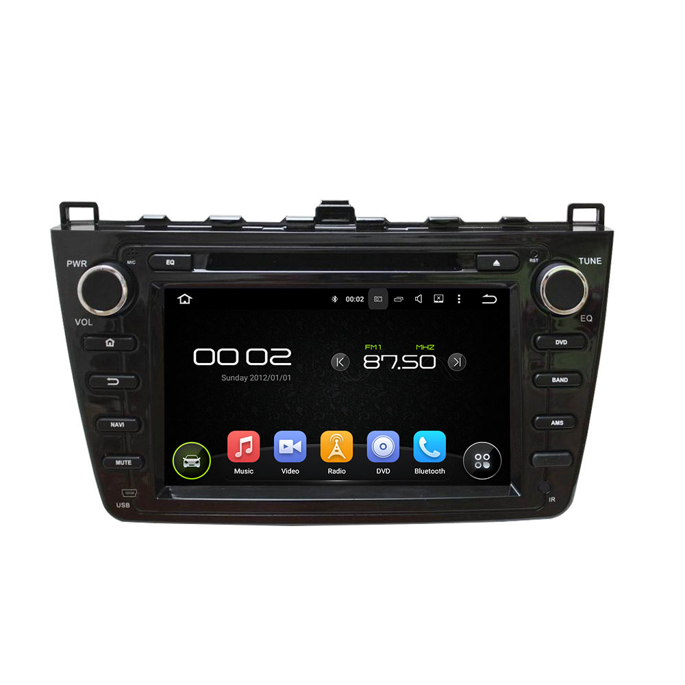 Black MAZDA 6 2008-2012 car DVD player 