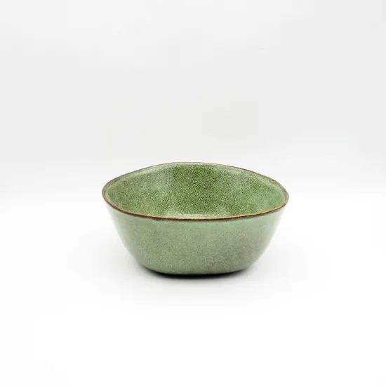 Wholesale Irregular Shape Glaze Ceramic Fruit Salad Bowl