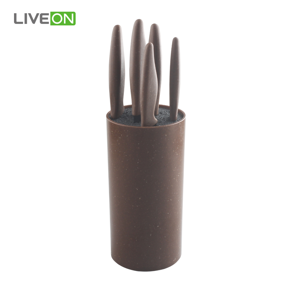 Chinese Black Stainless Steel 6pcs Knife Set