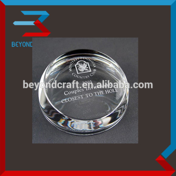 Pujiang Crystall Paperweight 데스크탑 골프 경기 기념품 선물