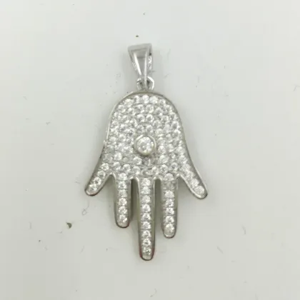 Pendant, Fashion Fine Jewelry Buddha Hand Rhinestone 925 Sterling Silver Pendant, Pendant Necklace Yiwu PT9019