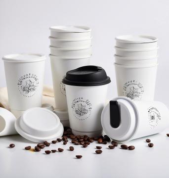 Double Wall Kraft Paper Cups 12oz - Eco-Friendly Coffee Cups