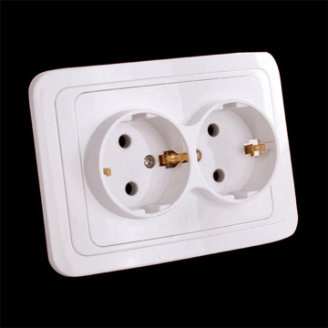 New Design Germany Embedded 250V 16A 2 pole wall electric socket outlet