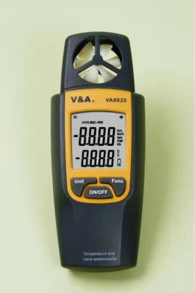 Anemometer with temperature and humidity
