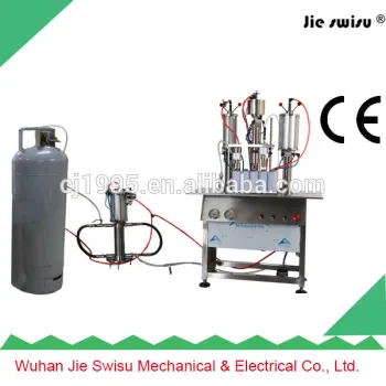 fresh air oxygen gas O2 vacuum crimping and gas filling machine