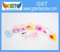 Cantik Mini cincin plastik haiwan