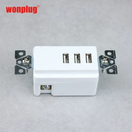 Wonplug OEM ODM Custom Cooper Wiring Devices 20 Amp White Decorator GFCI Outlet with USB
