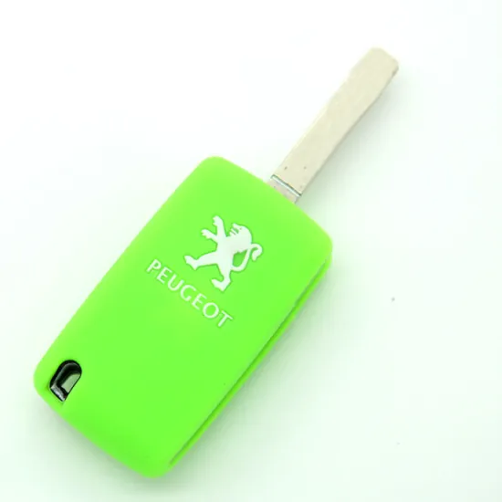 Peugeot 2 buttons rubber samrt key case