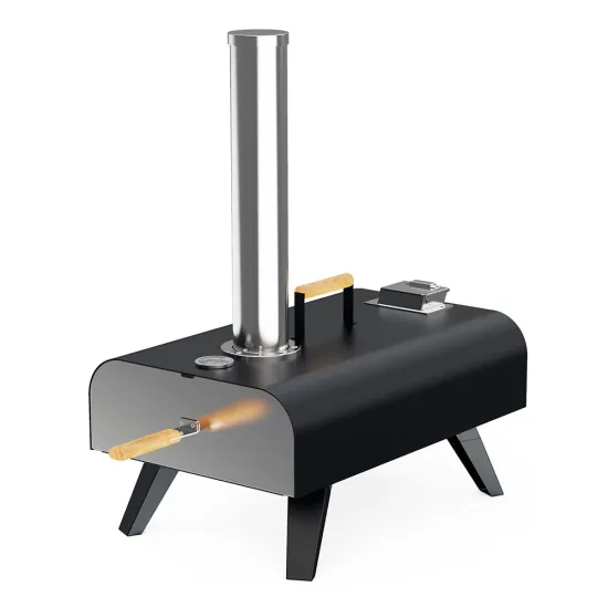 Hot Sale Pellet Pizza Oven with Thermometer and Handle Portable and Foldable with Square 12 Inch Pizza Stone