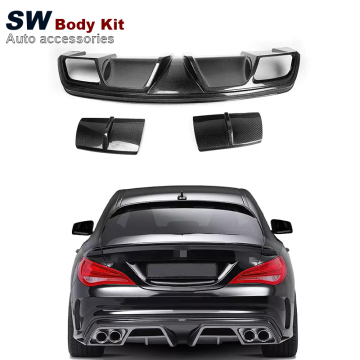 Carbon Fiber Piecha Style Rear Diffuser for Mercedes-Benz CLA45 2013+
