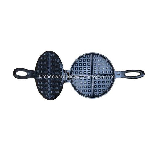 Round Cast Iron Waffle Pan