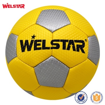 Welstar 2015 New Style Bright Color Machine Stitched Soccer Ball Solid Football