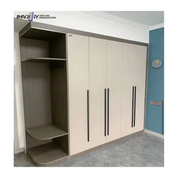 Minimalist Aluminum Frame Wardrobe Cabinets for Bedroom