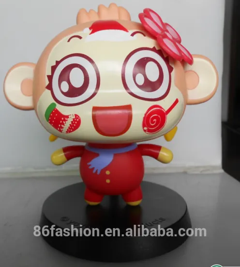 Custom Yoci monkey shaking head toy action figure