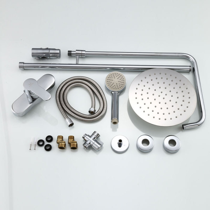 Zinc Alloy Shower Mixer with Electroplating Finish