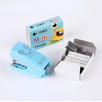 Cute Cartoon Mini Stapler Set for Office and Stationery