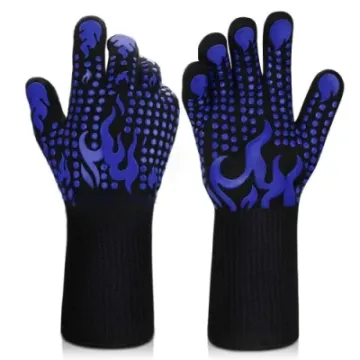 Long Kitchen Cooking Baking Cutting Non-Slip Oven Heat Resistant Grilling BBQ Gloves