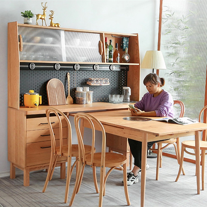 Multifunctional Sideboard Dining Table Set With Drawers