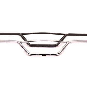 High Quality Custom Matte Black or Plated Silver Material Metal Handlebars for Riser Motorcycles for Sale