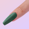 Stick vert mat 3D sur les ongles