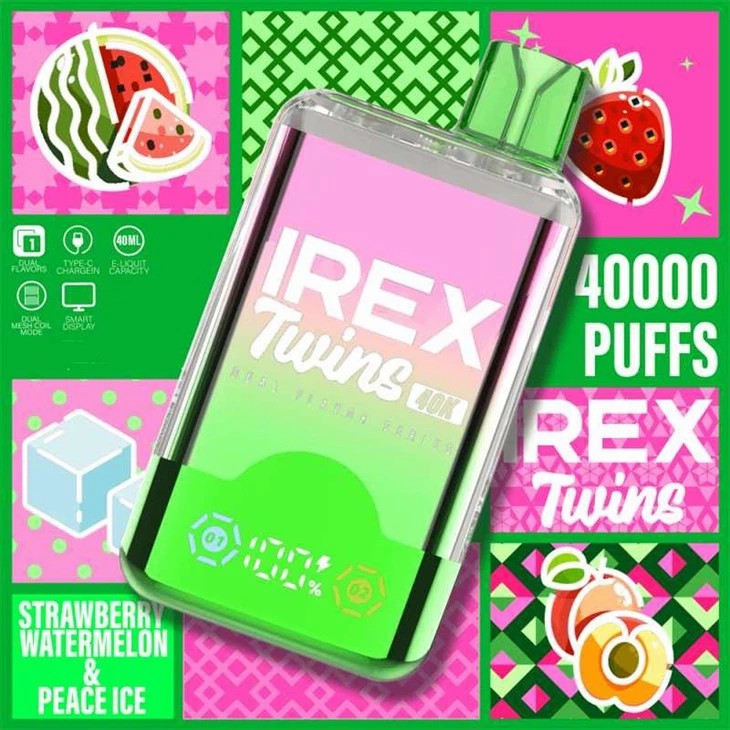 IRex Twins 40k puff Vape sekali pakai