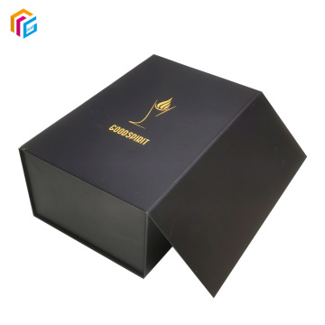 Luxe magnetische vouwpapier geschenkdoos met matte laminering en gouden foliestempel