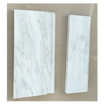 Carrara White Marble Modern Wall Edging Trim